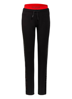 GUESS Hose im Jogging-Stil mit Galonstreifen und Paillettenbesatz