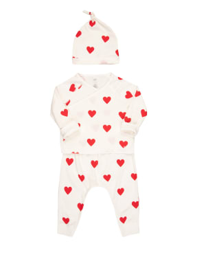 PETIT BATEAU Set: Wickelshirt, Leggings und Mütze