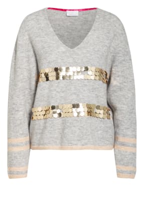 SPORTALM Pullover mit Alpaka und Paillettenbesatz