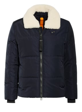 g-lab Steppjacke mit Echtfellbesatz