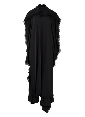 BALENCIAGA Schluppenkleid mit Spitzenbesatz