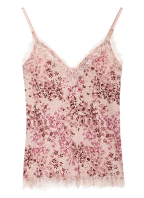rosemunde Top mit Spitzenbesatz