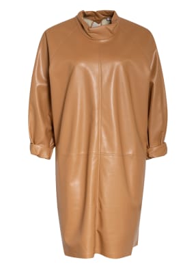 AERON Oversized-Kleid SHADIA in Lederoptik mit 3/4-Arm