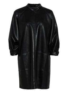 AERON Oversized-Kleid SHADIA in Lederoptik mit 3/4-Arm