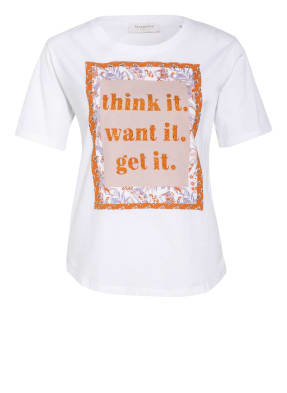 rich&royal T-Shirt mit Schmucksteinbesatz