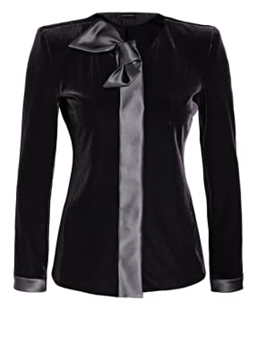 EMPORIO ARMANI Schluppenbluse im Materialmix