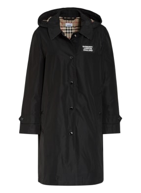 BURBERRY Mantel mit abnehmbarer Kapuze