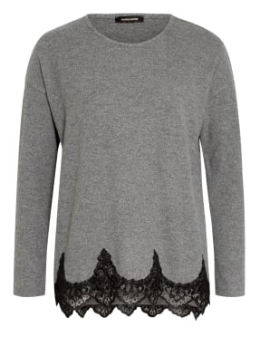 MORE & MORE Longsleeve mit Spitzenbesatz