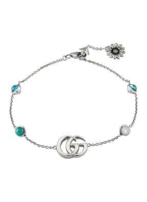 GUCCI Armband DOPPEL G mit Schmucksteinbesatz