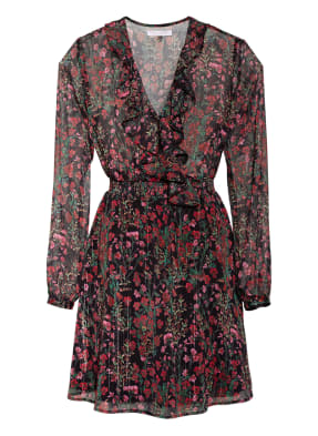 Freebird Kleid in Wickeloptik mit Glitzergarn