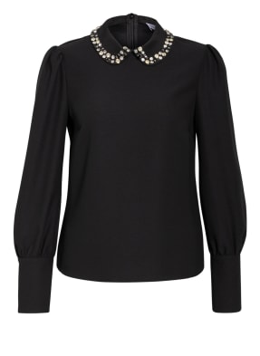 RED VALENTINO Blusenshirt mit Schmucksteinbesatz