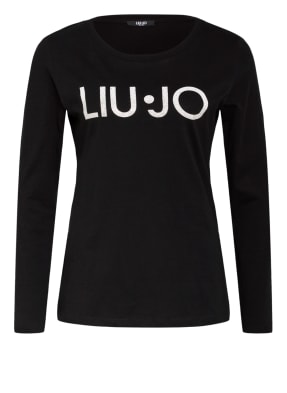 LIU JO Longsleeve mit Schmucksteinbesatz