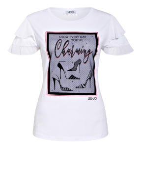 LIU JO T-Shirt mit Glitzersteinbesatz