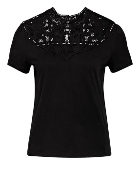 maje T-Shirt TALENT mit Lochspitze