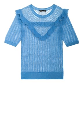 maje Strickpullover MOHAIR mit Volantbesatz