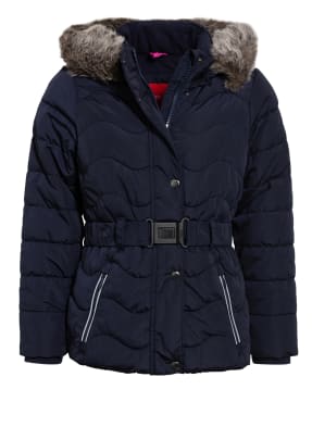 s.Oliver Jacke mit abnehmbarer Kapuze und Kunstfellbesatz