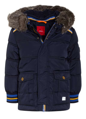 s.Oliver Steppjacke mit Kunstfellbesatz