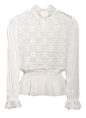 sandro Blusenshirt im Materialmix
