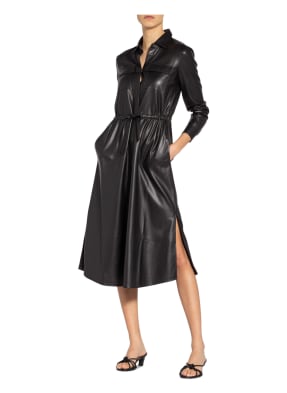 BOSS Hemdblusenkleid DALEDY in Lederoptik