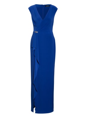LAUREN RALPH LAUREN Abendkleid mit Volantbesatz