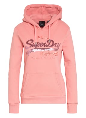Superdry Hoodie mit Paillettenbesatz