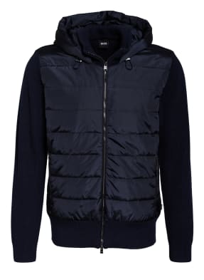 BOSS Strickjacke DANZI im Materialmix