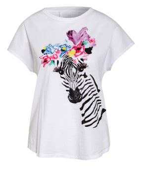 SPORTALM T-Shirt mit Pailletten- und Schucksteinbesatz