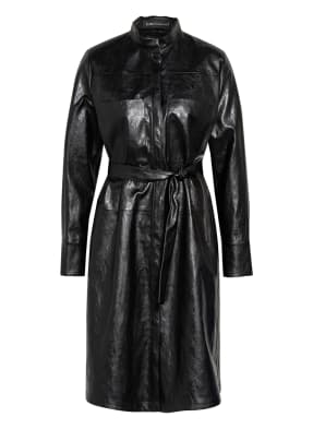 LUISA CERANO Hemdblusenkleid in Lederoptik