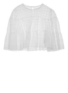 ISABEL MARANT ÉTOILE Cropped-Blusenshirt TEVIKA mit Lochspitze