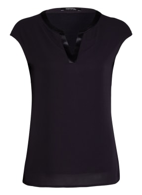 comma Blusenshirt im Materialmix