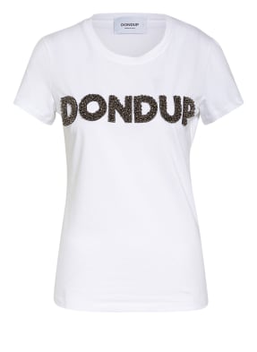 Dondup T-Shirt mit Schmucksteinbesatz