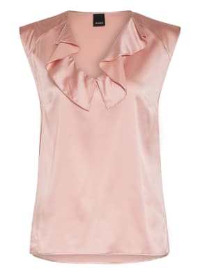 PINKO Blusentop FASCINOSO aus Seide mit Volants
