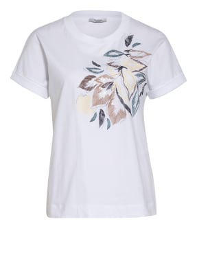 PESERICO T-Shirt mit Paillettenbesatz