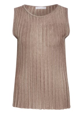 FABIANA FILIPPI Stricktop mit Glitzergarn und Leinen