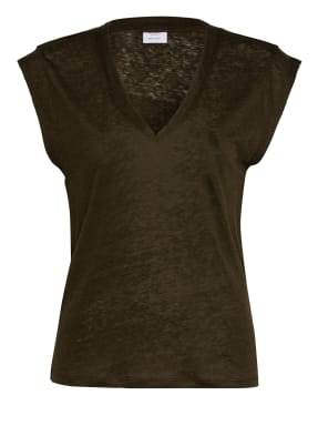 Marc O'Polo Pure T-Shirt aus Leinen mit Seide