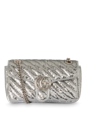 GUCCI Umhängetasche GG MARMONT SMALL mit Paillettenbesatz