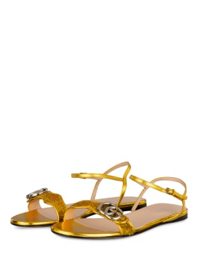 GUCCI Sandalen GG MARMONT mit Paillettenbesatz