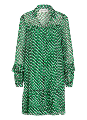 DIANE VON FURSTENBERG Kleid mit Volantbesatz