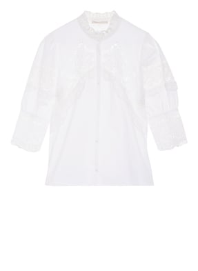 maje Bluse CEBELLA mit Spitzeneinsatz