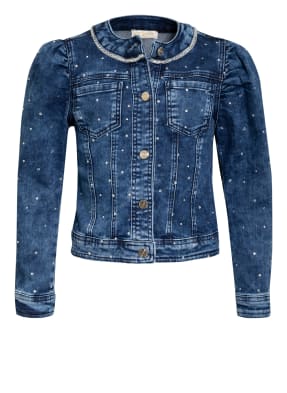 MONNALISA Jeansjacke mit Schmucksteinbesatz