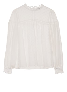 CLAUDIE PIERLOT Blusenshirt BOLLY mit Häkelspitze