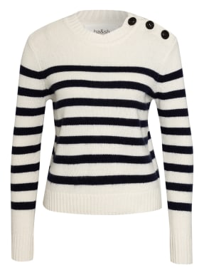 ba&sh Pullover SEAN mit Cashmere und Schmucksteinbesatz