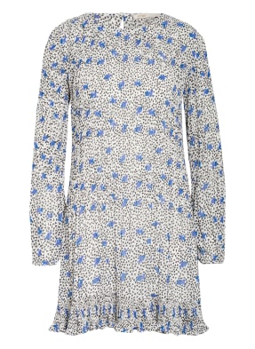 maje Plisseekleid ROCKYA mit Volantbesatz