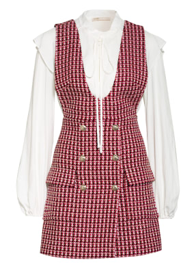 maje Tweed-Kleid RUSSI mit abnehmbarem Blusenshirt