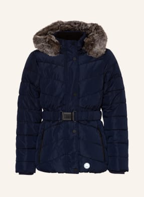 s.Oliver RED Steppjacke mit abnehmbarem Kunstpelzbesatz