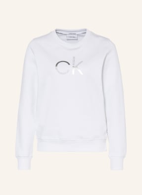 Calvin Klein Sweatshirt mit Schmucksteinbesatz