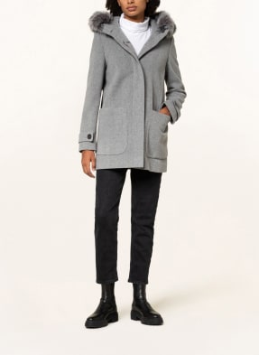 FUCHS SCHMITT Jacke mit abnehmbarem Kunstpelz-Besatz