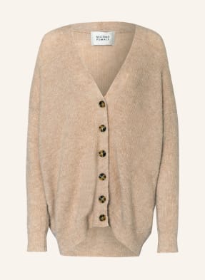 SECOND FEMALE Oversized-Strickjacke GRETHE mit Mohair