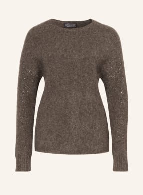 Princess GOES HOLLYWOOD Pullover mit Alpaka und Schmucksteinbesatz