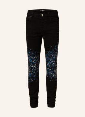 AMIRI Destroyed Jeans Classic Skinny Fit mit Swarovski Kristallen